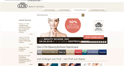Desktop Screenshot of lcnbeautyschool.de